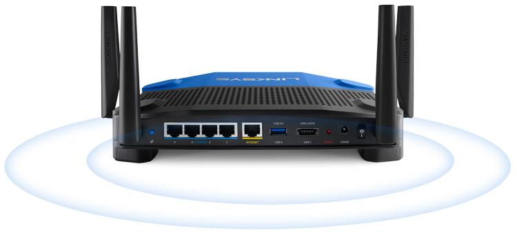 Linksys WRT1900AC AC1900双频Smart Wi-Fi商用无线路由器 企业级性能与开源精神的完美结合